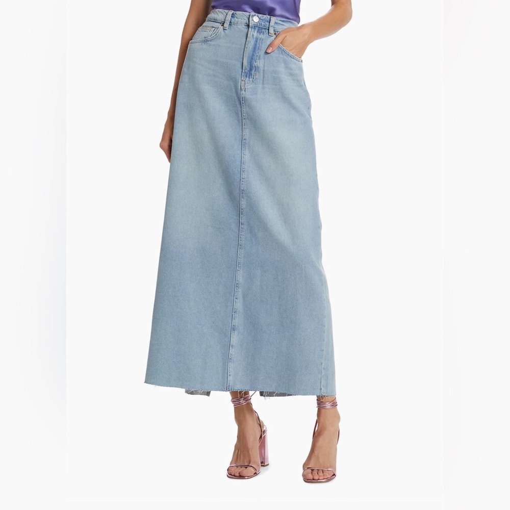 NWT Reformation Kass Maxi Denim Skirt size 28